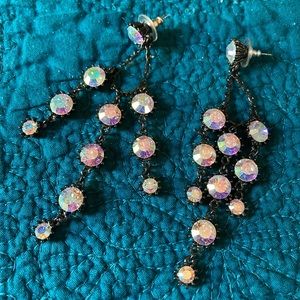 Iridescent Crystal Earrings